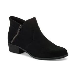 Sun + Stone Adelinee Sleek Black Ankle Boots